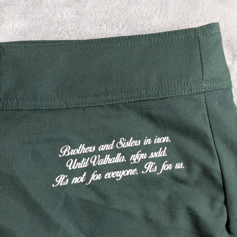 Darc Sport Wolves Board Shorts Mens 36 Green Black Lined Valhalla Stage Wolves - Picture 4 of 13
